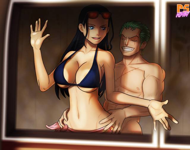 nico robin+roronoa zoro