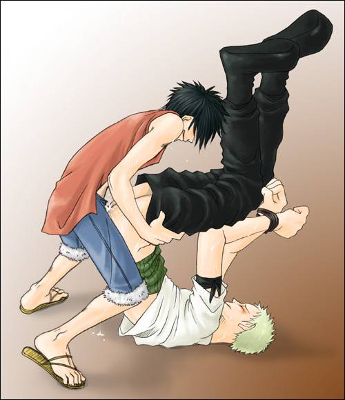 monkey d luffy+roronoa zoro