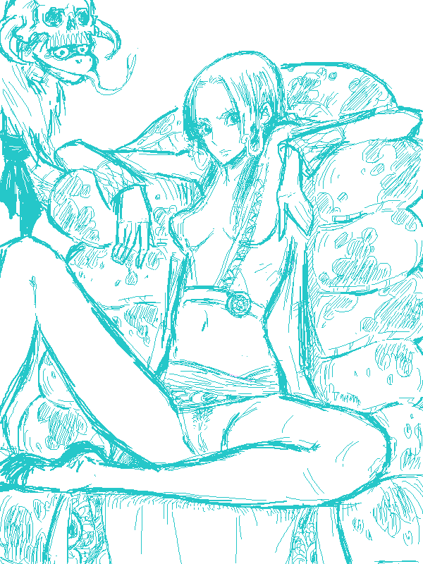 boa hancock+salome (one piece)