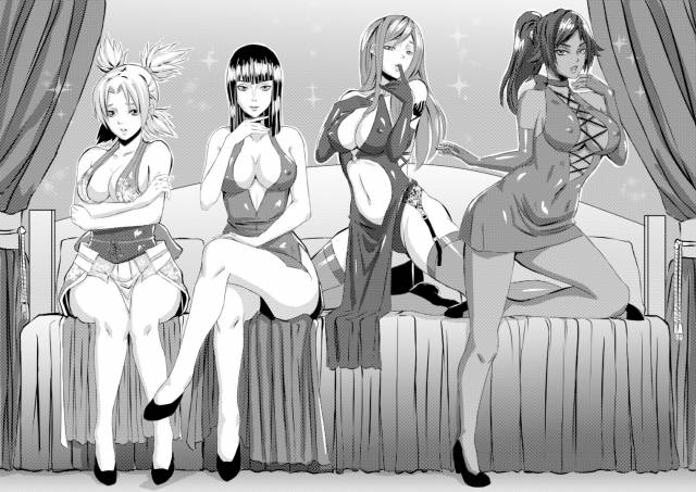 erza scarlet+nico robin+shihouin yoruichi+temari